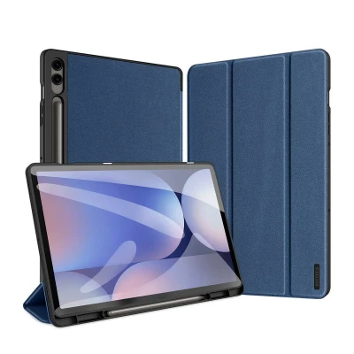Afbeelding van Dux Ducis Tablet hoes geschikt voor Samsung Galaxy Tab S10 Plus (2024) Domo Book Case Auto Wake/Sleep functie Blauw