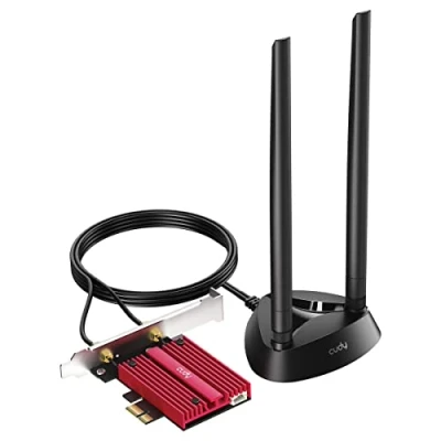Afbeelding van Cudy WiFi 7 WE9300S PCIe kaart voor PC, 6GHz Tri Band Draadloze Adapter, Intel BE200 Chipset, Bluetooth 5.4, High Gain Antenne, Eenvoudige Installatie