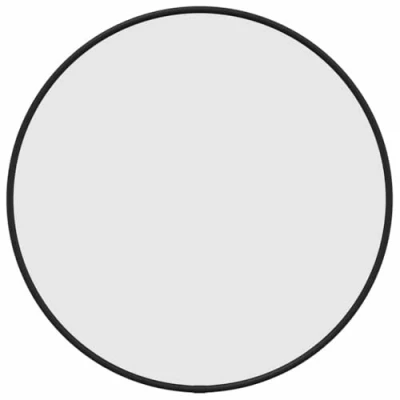 Afbeelding van vidaXL Wandspiegel rond Ø40 cm zwart, wandspiegel, decoratieve spiegel, hangende muurspiegel, hangspiegel, spiegels, wandspiegels