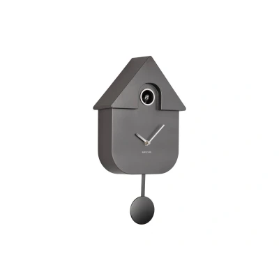 Afbeelding van Karlsson Koekoeksklok Modern Cuckoo Metallic Donker Grijs 41x21,5x8,5cm Nice thingZ