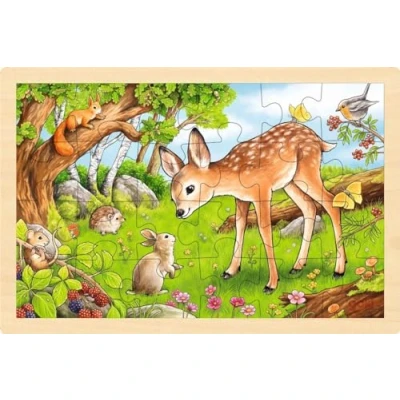 Afbeelding van Goki Houten Legpuzzel Hert, 24st.