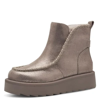 Afbeelding van Tamaris Snowboots, Dames, Maat: 38, Bronce Textiel