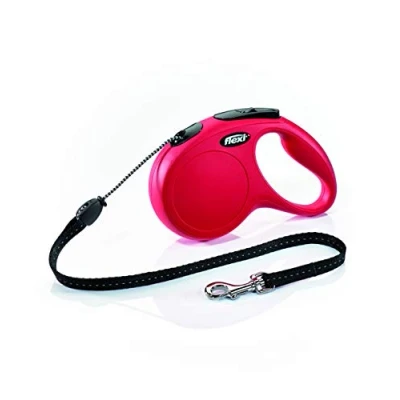 Afbeelding van flexi Roll lijn New Classic m riem 5 rood voor honden tot max. 25 kg