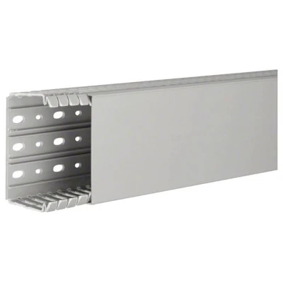 Afbeelding van Hager tehalit ba7 bedradingskoker hxbxl 60x100x2000mm doorsnede 4608mm2 bodemperforatie steengrijs ral7030 ba760100