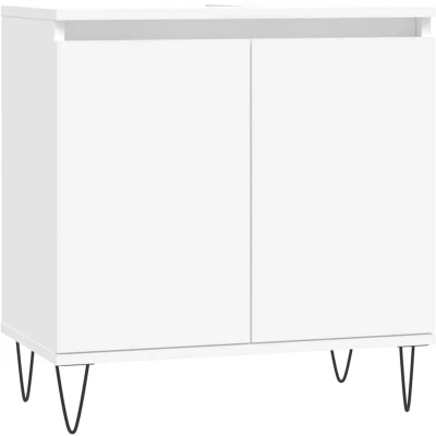 Afbeelding van vidaXL Badkamerkast 58x33x60 cm bewerkt hout wit