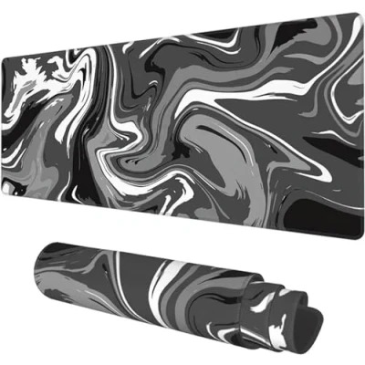 Afbeelding van QiHon Gaming muismat, Strata Liquid grote muismat XXL 700 x 400 2 mm verlengde met antislip rubber voor pc laptop toetsenbord bureaupad