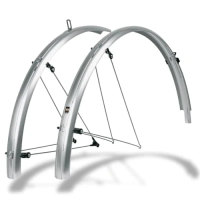 Afbeelding van SKS Kunststof 28 inch 45 mm breedte spatbordenset zilver