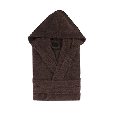 Afbeelding van Top Handdoek Unisex Badjas Douchebadjas voor Heren of Dames met Capuchon 100% Katoen 500g/m2 Badstof Badjas, XL