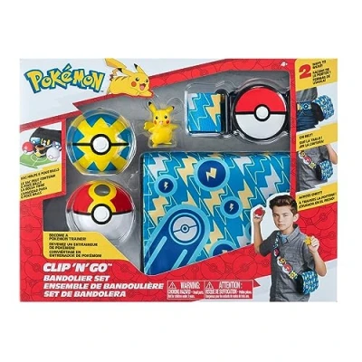 Afbeelding van Pokemon Clip &#039;N Go Bandolier Set Pikachu (Repeat/Quick Ball)