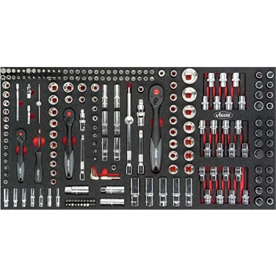 Afbeelding van Vigor V4586 Dopsleutelset Metrisch 1/4 (6.3 mm), 3/8 (10 mm)