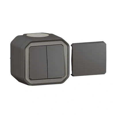 Afbeelding van Legrand plexo multi bediening 1 of 2 wisselschak drukknop compl ip55 antra 069789l