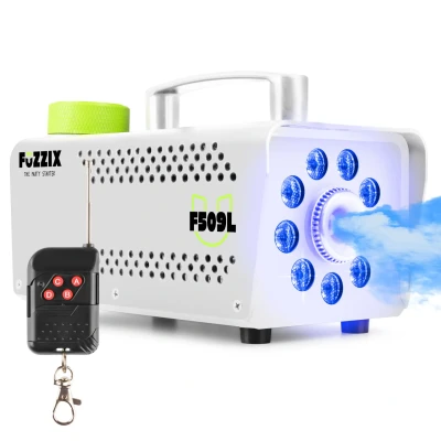 Afbeelding van Fuzzix F509LW Party Rookmachine 500 Watt met 9 RGB LEDs en draadloze