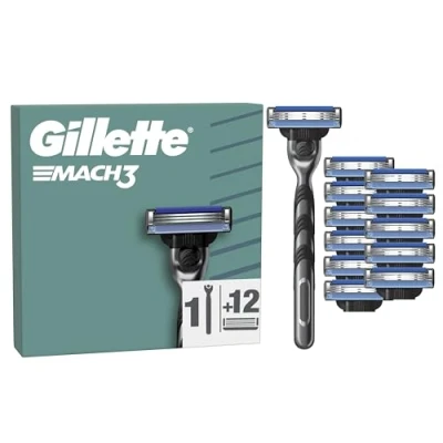 Afbeelding van Gillette Mach3 1 Scheermes Voor Mannen 12 Scheermesjes Brievenbusverpakking