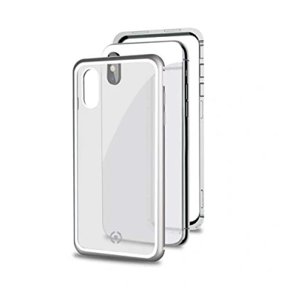 Afbeelding van Celly Telefoonhoes Apple Iphone X/xs Aluminium Transparant
