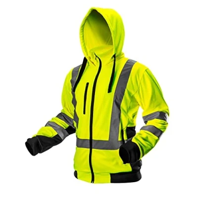 Afbeelding van Neo 81 745 GEEL veiligheidsjas waarschuwingsbescherming trui werkjas waarschuwingsjas capuchon jas herenjas werktrui waarschuwingskleding EN ISO 13688:2013 (kg) ..