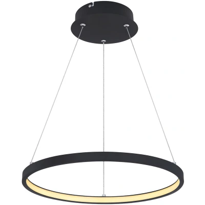 Afbeelding van Globo, Hanglamp, Hanglamp Ralph zwart mat 1xLED (800 lm)
