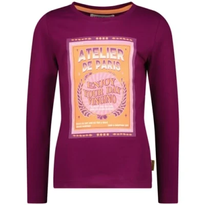Afbeelding van Vingino Tshirt Janneke Paars 128