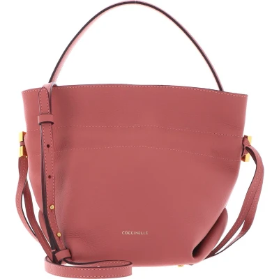 Afbeelding van COCCINELLE Leren Handtas Schoudertas Romance Handbag Camelia / Roze