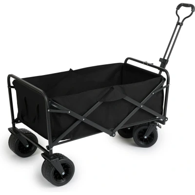 Afbeelding van 909 Outdoor Bolderkar Opvouwbaar Max laadvermogen 80 KG 100x57x99cm Zwart
