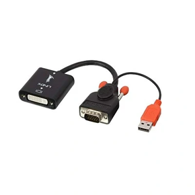 Afbeelding van Lindy Videoadapter VGA DVI (0.20 m, VGA), Videokabel