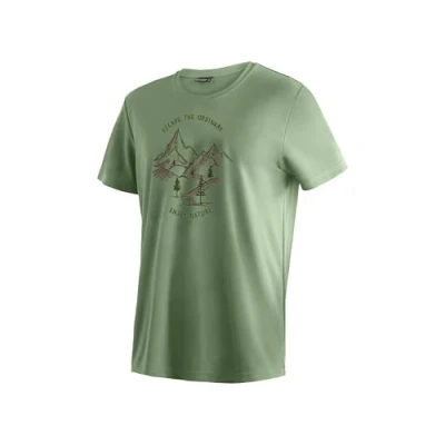 Afbeelding van Maier Sports Dieter Print functioneel shirt voor heren, vrijetijdsshirt met opdruk, regular fit