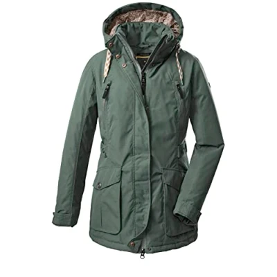 Afbeelding van G.I.G.A. DX dames Casual functioneel jack met afritsbare capuchon GW 62 WMN JCKT, donkermint, 34, 38725 000