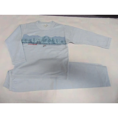 Afbeelding van Petit Bateau Pyjama Eponge Bleek blauw Velo 6 jaar 114