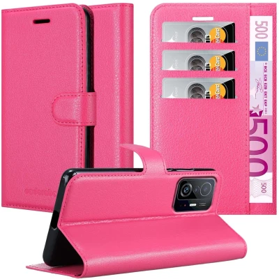 Afbeelding van Cadorabo Hoesje geschikt voor Xiaomi 11T / PRO in KERSEN ROZE Beschermhoes Cover magnetische sluiting Case
