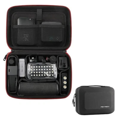 Afbeelding van PGYTECH Camera draagtas, opbergdoos handtas voor Osmo Action 4/3, Pocket 3/2, Gopro 12/10/9, DJI FPV batterij draagtas Mobile 3, Insta 360 x4/x3