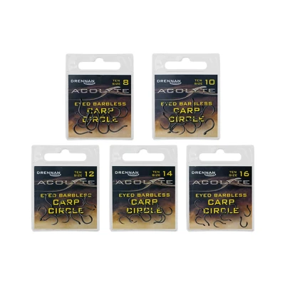 Afbeelding van Drennan Acolyte Carp Circle Eyed Barbless (10pcs) Maat : 8