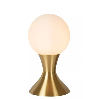 Afbeelding van Lucide Moya Tafellamp Ø 12 Cm 1xg9 Mat Goud / Messing