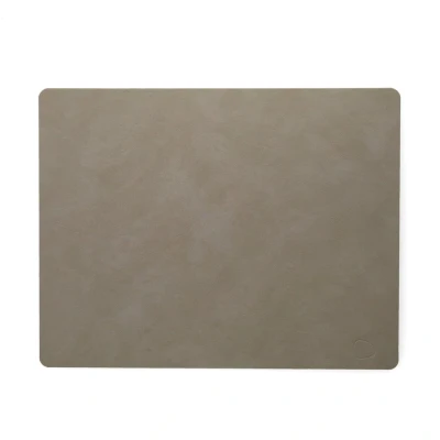 Afbeelding van LIND DNA Placemat Nupo Leer Light Grey 45 x 35 cm
