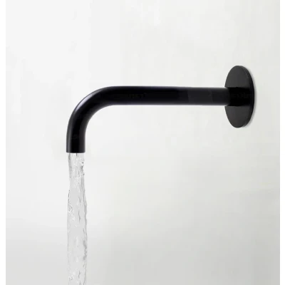 Afbeelding van Waterevolution Flow bad uitloop mat zwart 15cm T1671 15PR