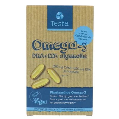 Afbeelding van Testa Omega 3 Algenolie DHA &amp; EPA Softgels