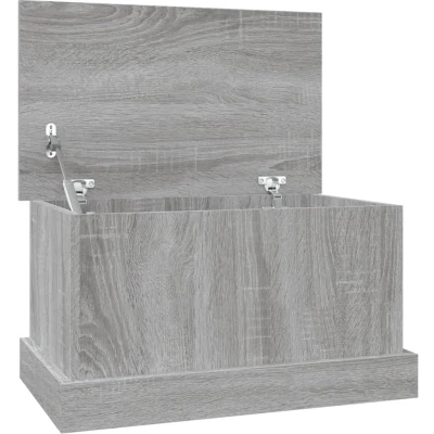 Afbeelding van vidaXL Opbergbox 50x30x28 cm bewerkt hout grijs sonoma eikenkleurig