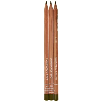 Afbeelding van Caran D&#039;ache Luminance Colour Potlood Artist Kleurpotloden / 3 Stuks/Pak Kleur: 039 Olive Brown (6901.039)