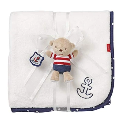 Afbeelding van Fehn 078794 Kuscheldecke Teddy/Kuschelige Schmusedecke für Babys und Kleinkinder ab 0+ Monaten zum Kuscheln, als Krabbelunterlage, Schnuffeltuch oder Zudecke zuhause unterwegs