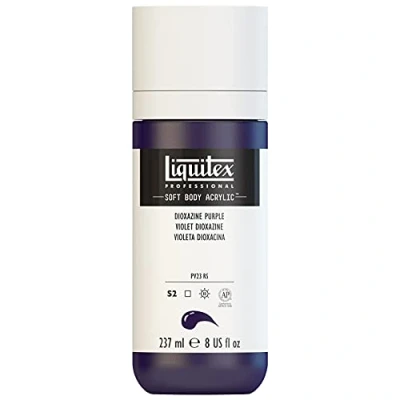 Afbeelding van Liquitex 1923186 Soft Body acrylverf, hoog gepigmenteerd, lichtecht en verouderingsbestendig 237ml fles, Dioxazine Purple