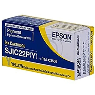 Afbeelding van Epson SJIC22P(Y) C33S020604 Inktcartridge Geel