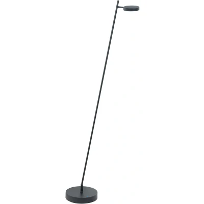 Afbeelding van HighLight LED vloerlamp Round Move, 1 lamp zwart 142 cm CCT dimbaar