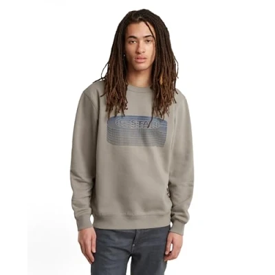 Afbeelding van G star sweater voor heren bruin maat l