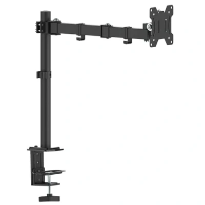 Afbeelding van Atlantis P022 ED203AN Beugel en arm voor pc monitor van 13 tot 32 inch, max. 8 kg, bureau. In hoogte verstelbaar, scharnierarm. Kanteling +/ 45, Pivot 180, draaibaar 180. VESA 75/100.