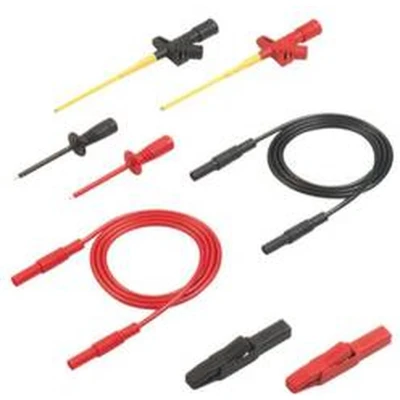 Afbeelding van SKS GERMANY Hirschmann 109460 972338001 PMS 2600 veiligheidsmeetkabelset 4 mm lamellenstekker 1, zwart, rood