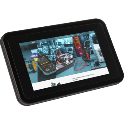 Afbeelding van Joy it RB LCD 7P5 Case Displaybehuizing Geschikt voor serie: Raspberry Pi Incl. actieve koeler Zwart