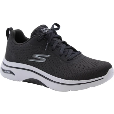 Afbeelding van Skechers Performance GO WALK ARCH FIT 2.0 LACE UP Sportieve wandelschoenen, Heren, Maat: 42, Black/charcoal Textiel