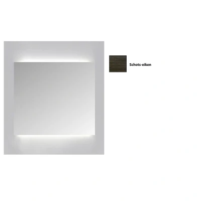 Afbeelding van Spiegelkast Sanicare Qlassics Ambiance 60 cm 1 Deur Schots Eiken Links