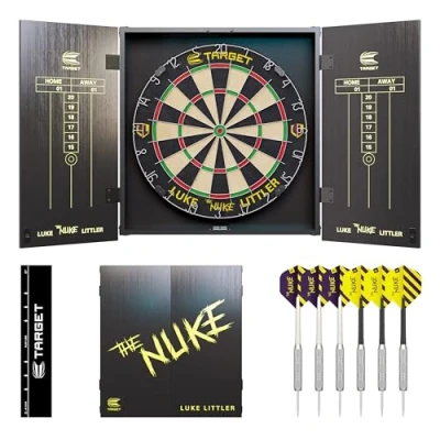 Afbeelding van Target Luke The Nuke Littler Dartboard Cabinet Set Dartkast