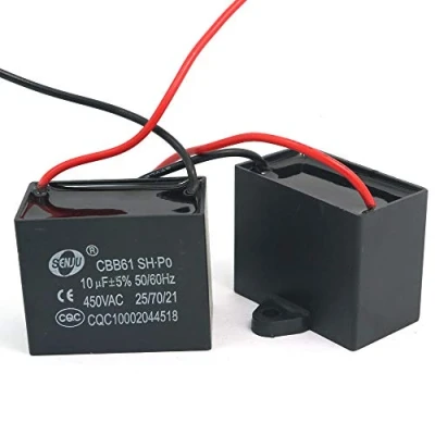 Afbeelding van DollaTek 2 stuks CBB61 10uF 450V AC 50/60 Hz airconditioning ventilator motor loopcondensator