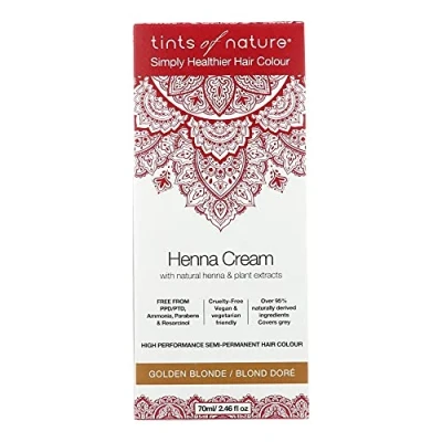 Afbeelding van Tints Of Nature Henna Cream Golden Blond Semi Permanent, 70 ml