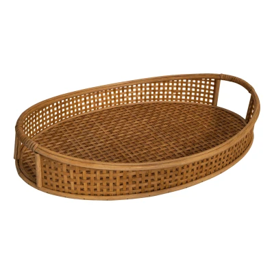 Afbeelding van Dienblad Ovi naturel, set van 2 stuks